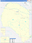 Suwannee County Wall Map Basic Style