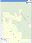Teller County Wall Map Basic Style