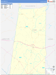 Todd County Wall Map Basic Style