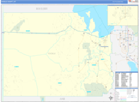 Tooele County Wall Map Basic Style