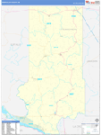 Trempealeau County Wall Map Basic Style