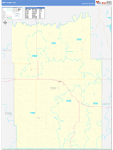 Tripp County Wall Map Basic Style