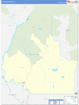 Washington County Wall Map Basic Style