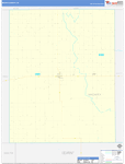 Wichita County Wall Map Basic Style