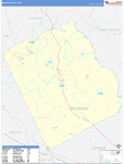 Wilkinson County Wall Map Basic Style