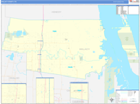 Willacy County Wall Map Basic Style