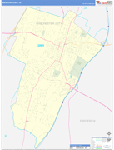 Winchester County Wall Map Basic Style