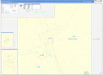 Winkler County Wall Map Basic Style