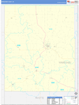 Winneshiek County Wall Map Basic Style