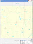 Wright County Wall Map Basic Style