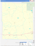 Wright County Wall Map Basic Style