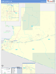 Yuma County Wall Map Basic Style