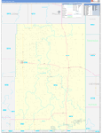 Yuma County Wall Map Basic Style