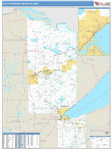 Duluth Metro Area Wall Map Basic Style