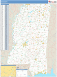 Mississippi  Map Basic Style