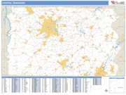 Tennessee Central  State Sectional Map Basic Style