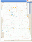 North Dakota Eastern State Sectional Map Basic Style