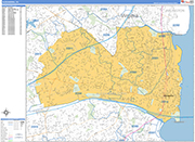 Alexandria Wall Map Basic Style