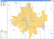 Ames  Wall Map Basic Style