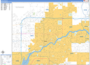 Appleton  Wall Map Basic Style