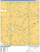 Berwyn  Wall Map Basic Style