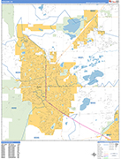 Boulder  Wall Map Basic Style