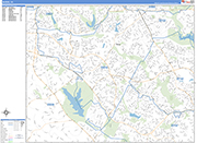 Burke Wall Map Basic Style