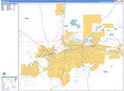 Casper  Wall Map Basic Style