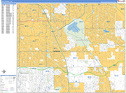 Centennial  Wall Map Basic Style