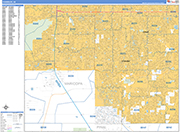 Chandler  Wall Map Basic Style