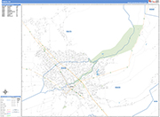 Chico  Wall Map Basic Style