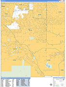 Chino  Wall Map Basic Style