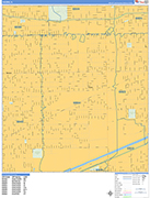 Cicero  Wall Map Basic Style