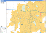 Columbia  Wall Map Basic Style