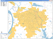 Conway  Wall Map Basic Style
