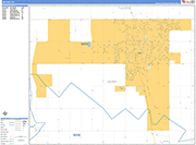 Delano  Wall Map Basic Style