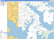 Dundalk  Wall Map Basic Style