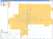 Enid  Wall Map Basic Style