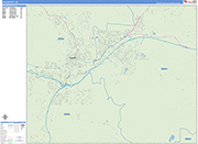 Flagstaff Wall Map Basic Style