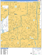 Gardena  Wall Map Basic Style