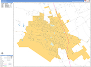Gilroy  Wall Map Basic Style