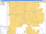 Greenwood  Wall Map Basic Style