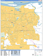 Gresham  Wall Map Basic Style
