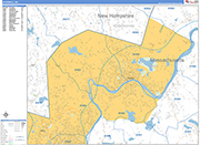 Haverhill  Wall Map Basic Style