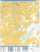 Hoover  Wall Map Basic Style