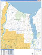 Irondequoit  Wall Map Basic Style