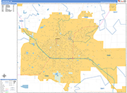 Jonesboro  Wall Map Basic Style