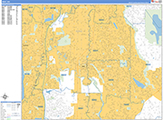 Kent Wall Map Basic Style