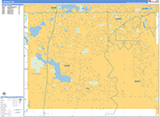 Lakeville  Wall Map Basic Style