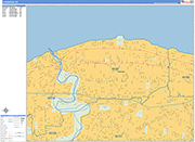 Lakewood  Wall Map Basic Style